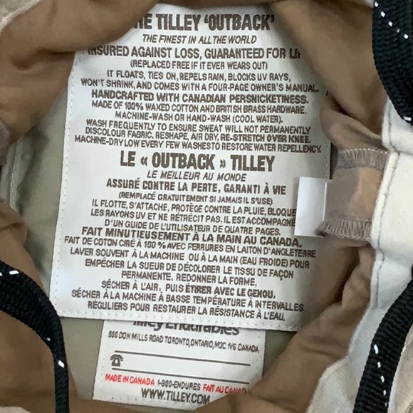 Tilley LWC55 LIGHTWEIGHT WAX COTTON hat - Tan - Picture 8 of 16